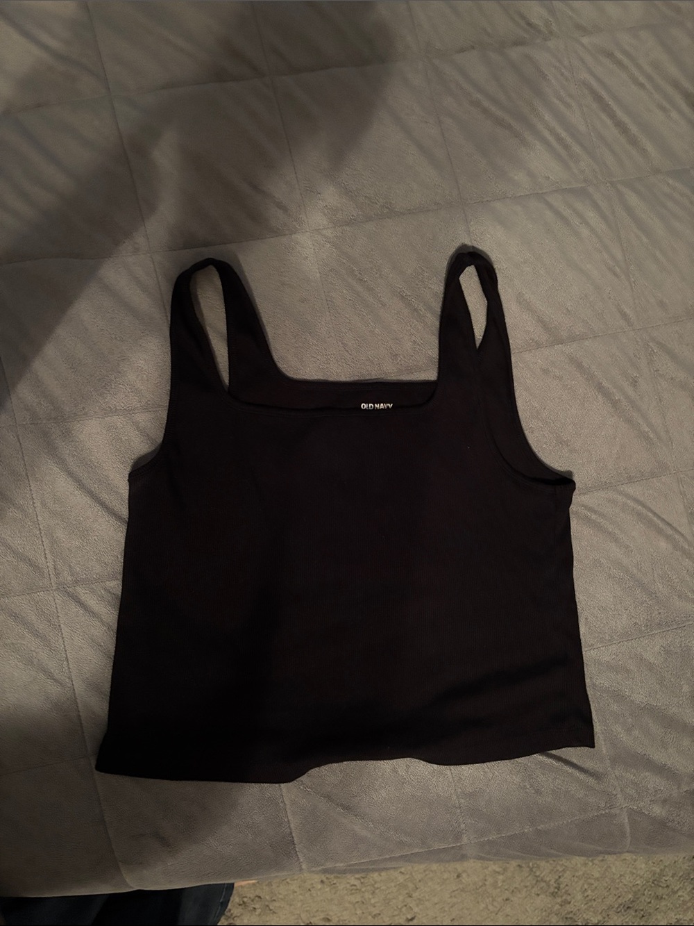 Old Navy Black Square Neck Tank